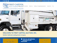 Tablet Screenshot of 1stcapitolauction.com